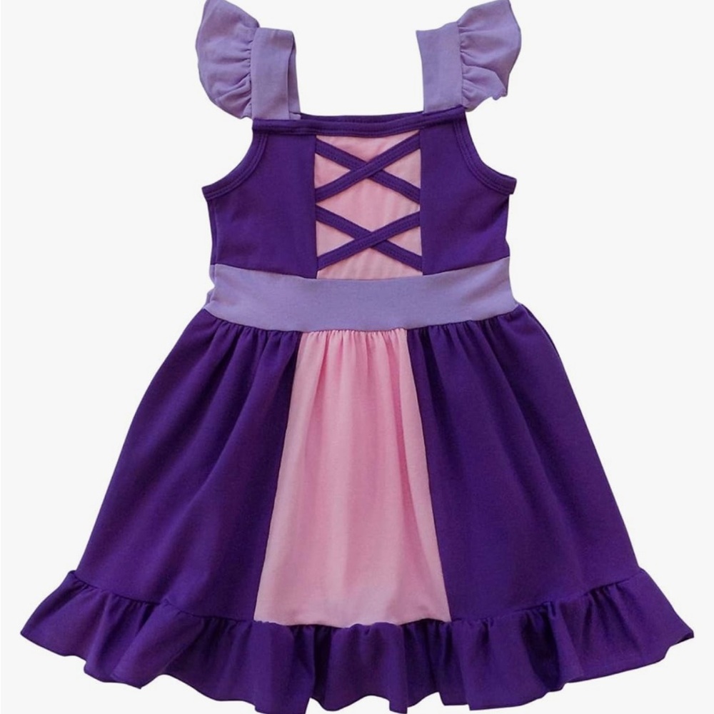 Princess Rupunzel Cotton Play Dress